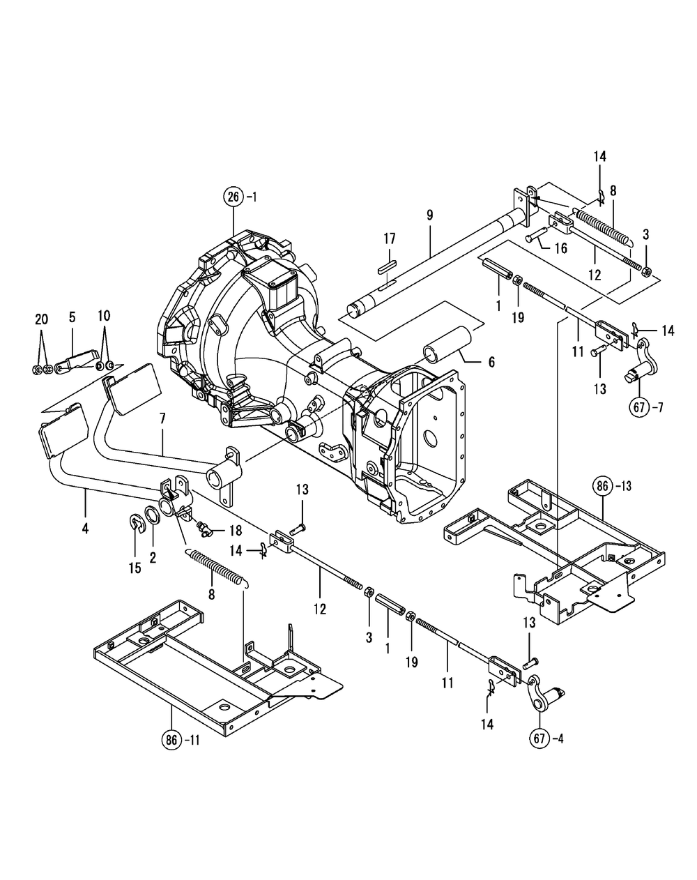 Brake Pedal Diagram and Parts List for SX3100 54ALB4S727-54ALB4SW727-54ALB4SX727-54ALB4SY727-54ALB4SZ727-54AMB4S727-54AMB4SW727-54AMB4SX727-54AMB4SY727-54AMB4SZ727 Cub Cadet Lawn Tractor